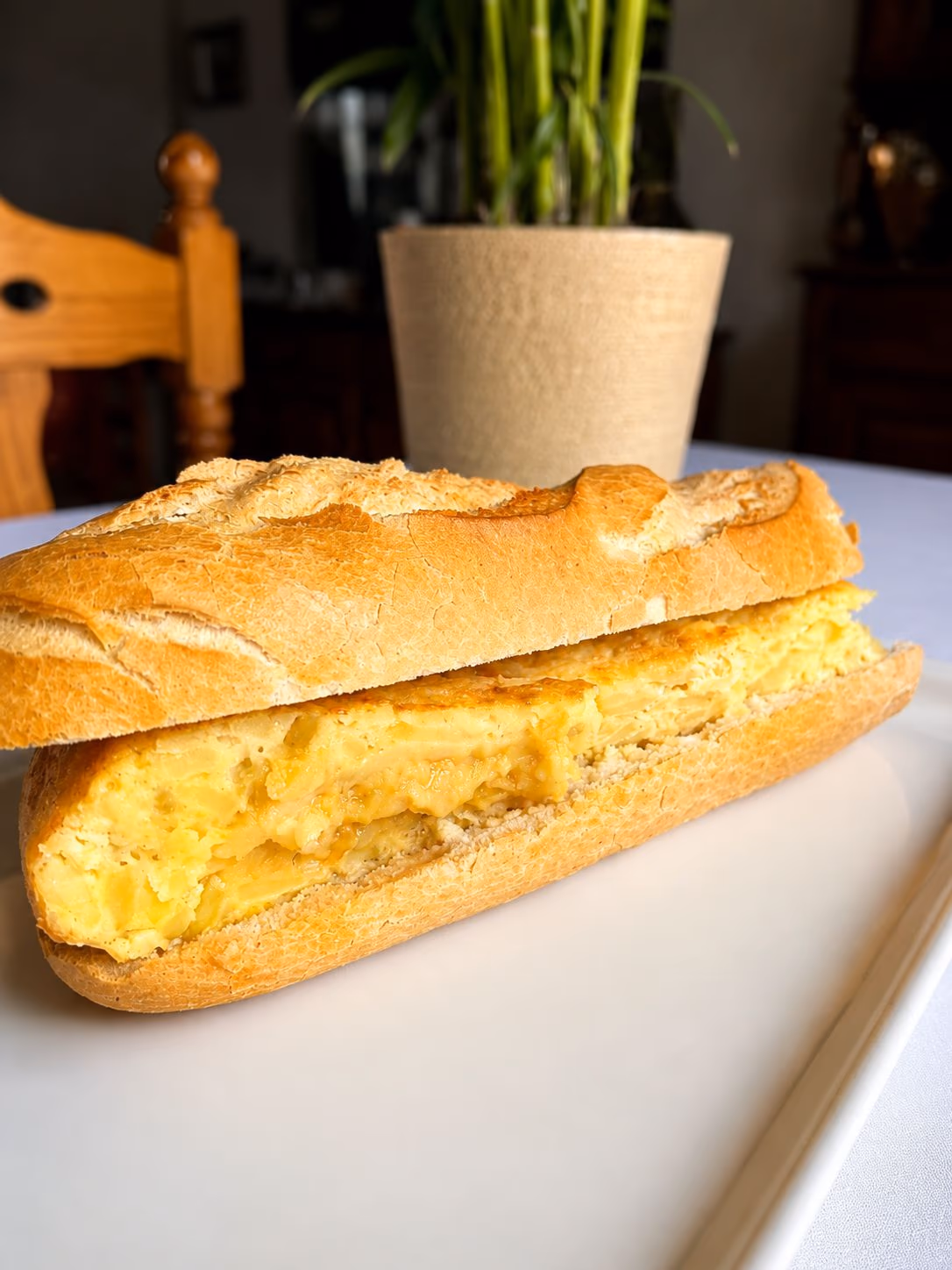Bocadillo tortilla de patata — Restaurante Don Quijote Estremera, Estremera (Madrid)