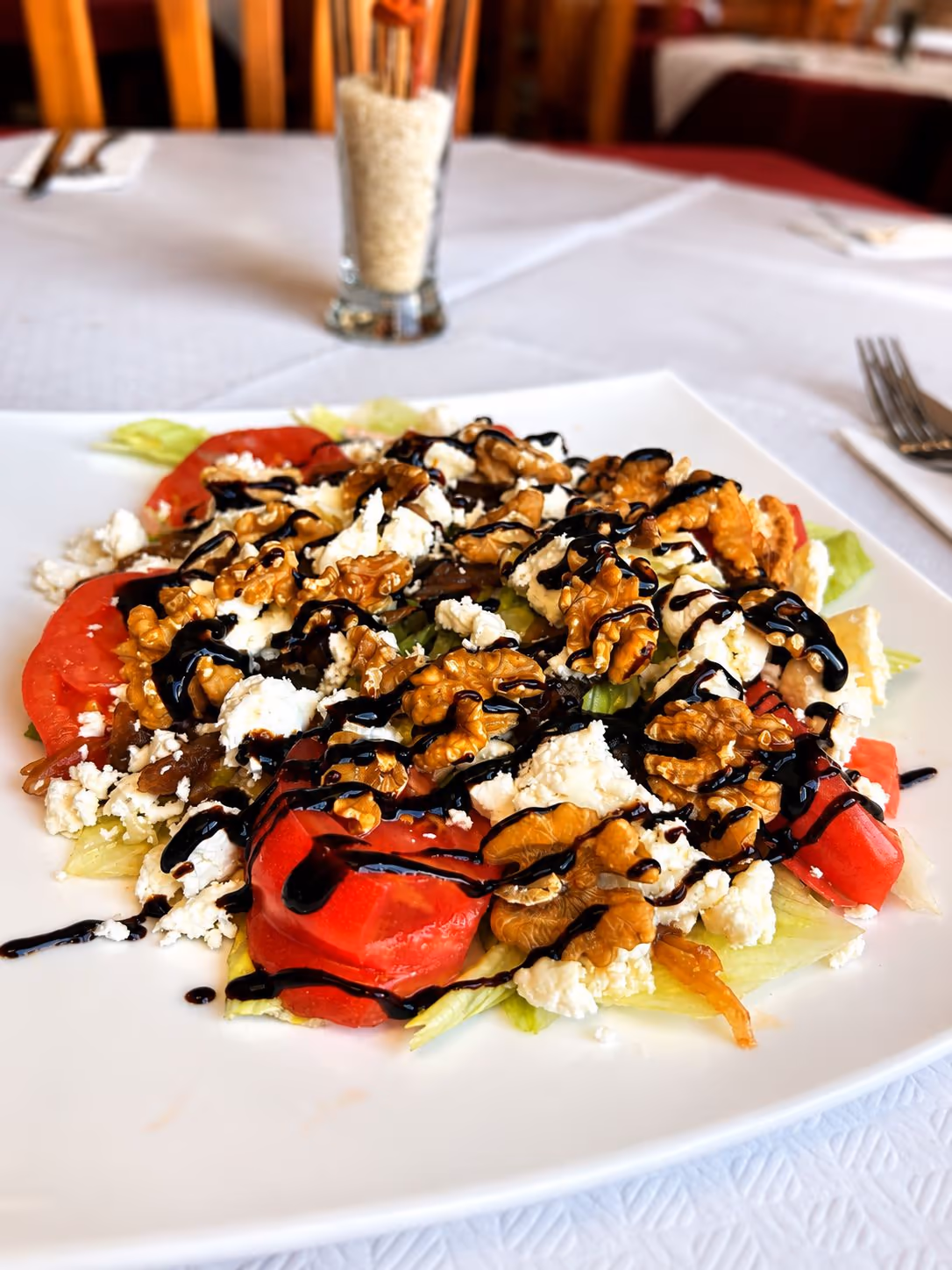 Ensalada rulo de cabra — Restaurante Don Quijote Estremera, Estremera (Madrid)