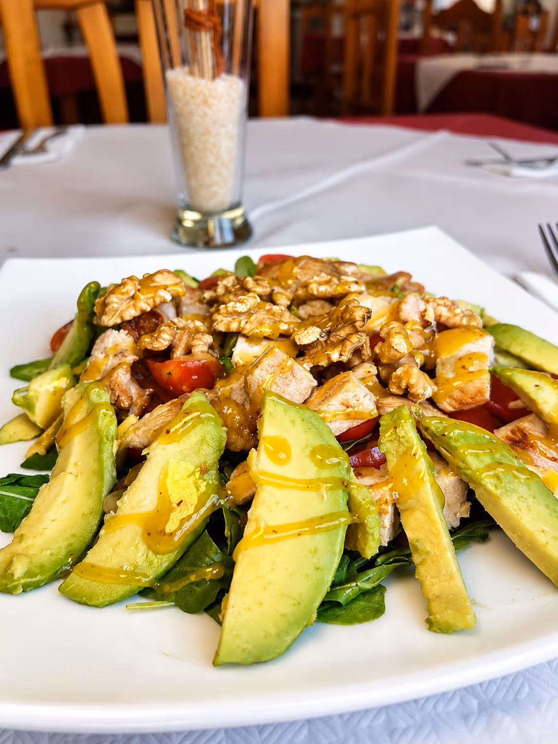 Ensalada sol miel — Restaurante Don Quijote Estremera, Estremera (Madrid)
