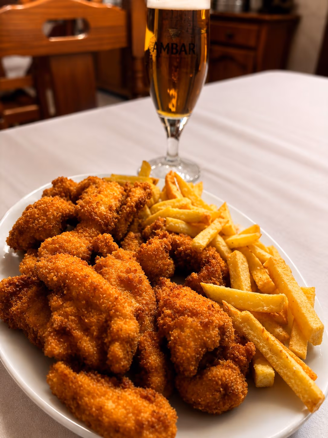 Pollo Crisp — Restaurante Don Quijote Estremera, Estremera (Madrid)